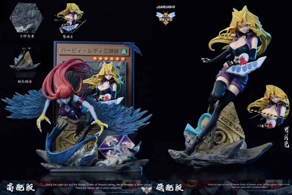 Harpie Lady & Mai Valentine - Duel Monsters/ Yu-Gi-Oh! Resin Statue - WASP Studios [In Stock]