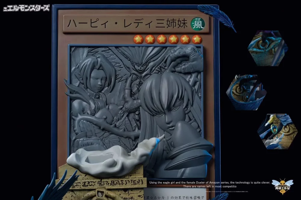 Harpie Lady & Mai Valentine - Duel Monsters/ Yu-Gi-Oh! Resin Statue - WASP Studios [In Stock] - Image 8