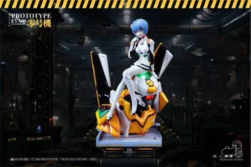 Evangelion Unit-00 Bust & Ayanami Rei With LED - (EVA) Neon Genesis EVAngelion Resin Statue - Train Rat Studio