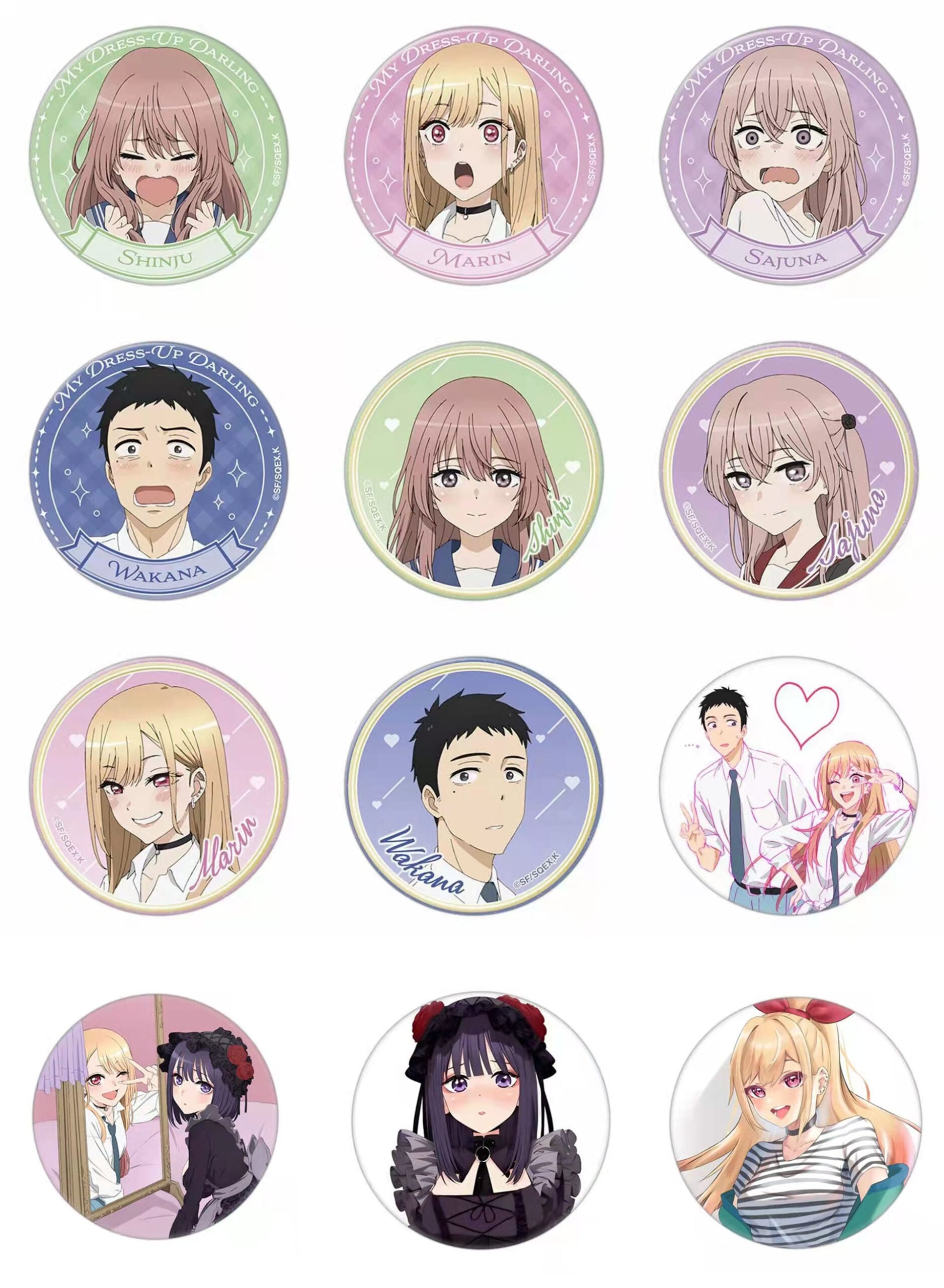 Characters of My Dress-Up Darling Badge Series 001 - Free Shipping - My  Dress-Up Darling [In Stock]