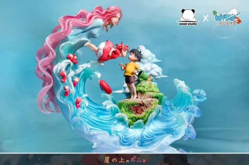 Ponyo & Sosuke - Ponyo Resin Statue - Emoji Studios
