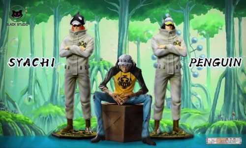POP Scale Heart Pirate Series Penguin & Shachi - ONE PIECE Resin Statue - Black Studios