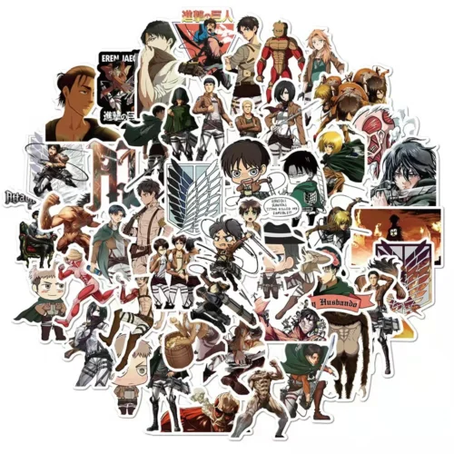 Attack On Titan 50pcs Sticker Series 01 - Free Shipping - Attack On Titan