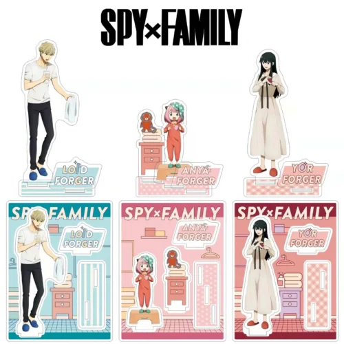 Forger Family Casual Wear Acrylic Stand Display - Free Shipping - SPY X FAMILY