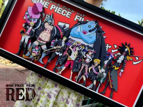 Big & Small Scale 3D Decorative Paint of One Piece Film Red Straw Hat Pirates - ONE PIECE Decorative Painting - Mystical Art Studios