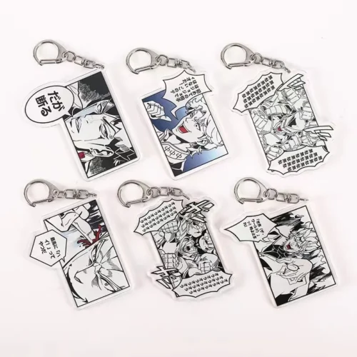 Memorable Scenes of JoJo's Bizarre Adventure Series D-shaped buckle Acrylic Key Chain - Free Shipping - JoJo's Bizarre Adventure
