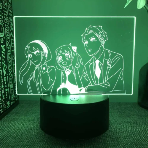 7-Colour touch mode LED Gradient Night Light SPY X FAMILY Series Yorger Family Look at The View - Free Shipping - SPY X FAMILY