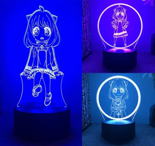 7-Colour touch mode LED Gradient Night Light Anya Forger Series - Free Shipping - SPY X FAMILY