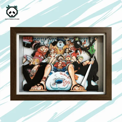 3D Decorative Paint of All Characters of Straw Hat Pirates - ONE PIECE Decorative Painting - AoTu Panda Studio