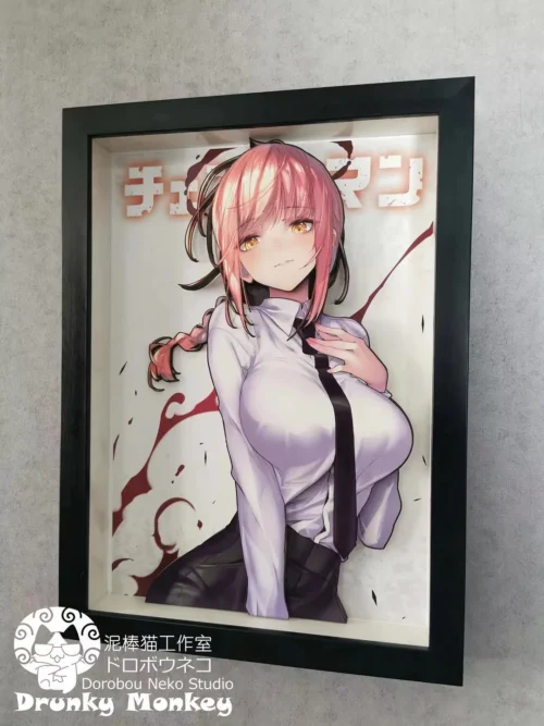 Makima 3D Decoration Painting - Chainsaw Man - Dorobou Neko Studio