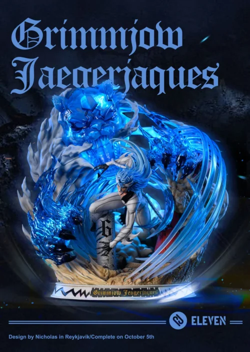 1/8 & 1/6 Scale No.6 Hollowfication Grimmjow Jaegerjaques - Bleach Resin Statue - Eleven Studios