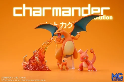 1/20 Scale World Zukan Evolutionary Combination Series Charizard Family - Pokemon Statue - MG Studios