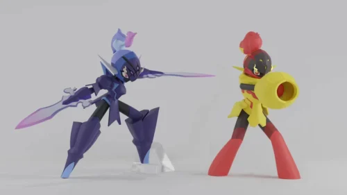 1/20 Scale World Zukan Armarouge & Ceruledge - Pokemon Resin Statue - XiYou Studios