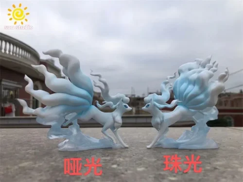 1/20 Scale World Zukan Alolan Ninetales - Pokemon Statue - sun Studio