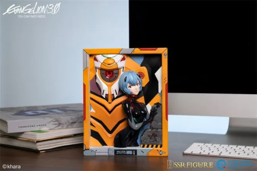 Theatical Battle Suit ver. Rei Ayanami 3D Decoration Frame - (EVA) Neon Genesis EVAngelion Official Statue - SSR-Figure