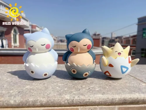 Snorlax Tumbler & Togepi Tumbler - Pokemon Resin Statue - sun Studio