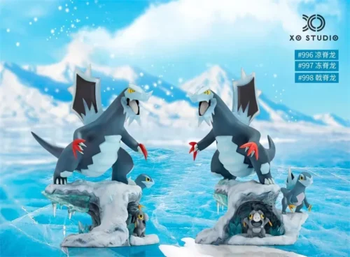 1/20 Scale World Zukan Evolution of Baxcalibur Set - Pokemon Statue - XO Studio