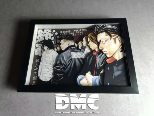 3D Decorative Paint of Crows Zero - Crows Zero Decorative Painting - Drunky Monkey Crew Studio