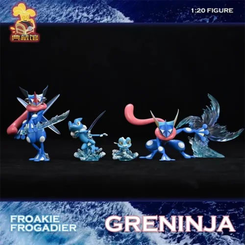1/20 Scale World Zukan Original Colour Greninja Family & Mega Greninja - Pokemon Resin Statue - DianCangGuan Studios