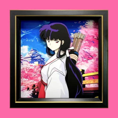 3D Decorative Paint of Kikyo - Inuyasha Decorative Painting - momo Studio