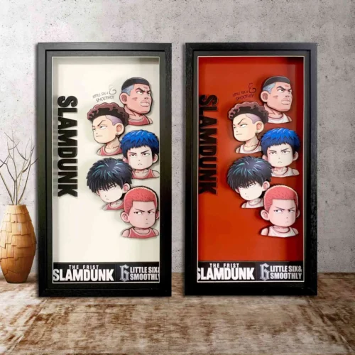 3D Decorative Paint of Chibi Ver. The First Slam Dunk Shohoku Team - SLAM DUNK Decorative Painting - momo Studio