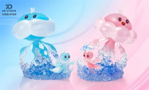 1/20 Scale World Zukan Evolution of Jellicent Set - Pokemon Resin Statue - XO Studio