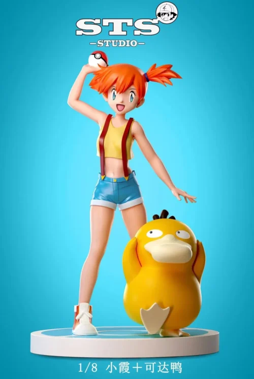 1/20 & 1/8 Scale World Zukan Misty & Psyduck - Pokemon Resin Statue - STS Studio