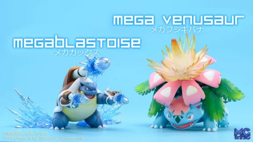 1/20 Scale World Zukan Mega Blastoise & Mega Venusaur - Pokemon Resin Statue - MG Studios