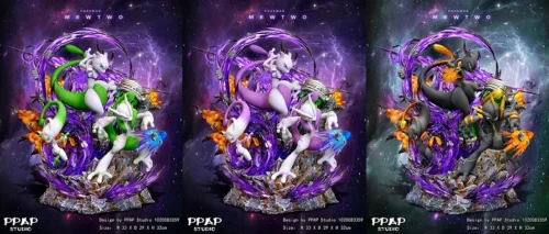 Evolution Series Mewtwo Family - Pokemon Resin Statue - PPAP Studios