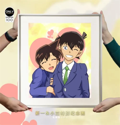 Jimmy Kudo/ Shinichi Kudo & Ran Mori Special Decorative Painting - Detective Conan Decorative Painting - Mystical Art Studios