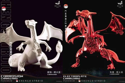 Crystal Pokemon Series Charizard - Pokemon Resin Statue - Chengo Studio