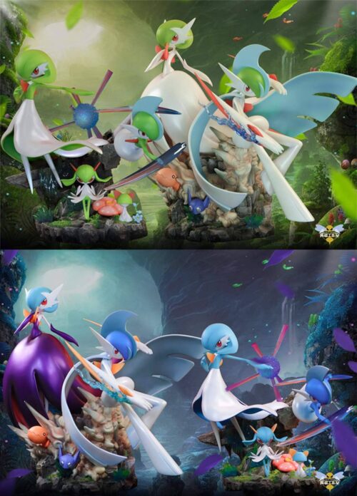 Evolution of Gardevoir Set - Pokemon Resin Statue - WASP Studios