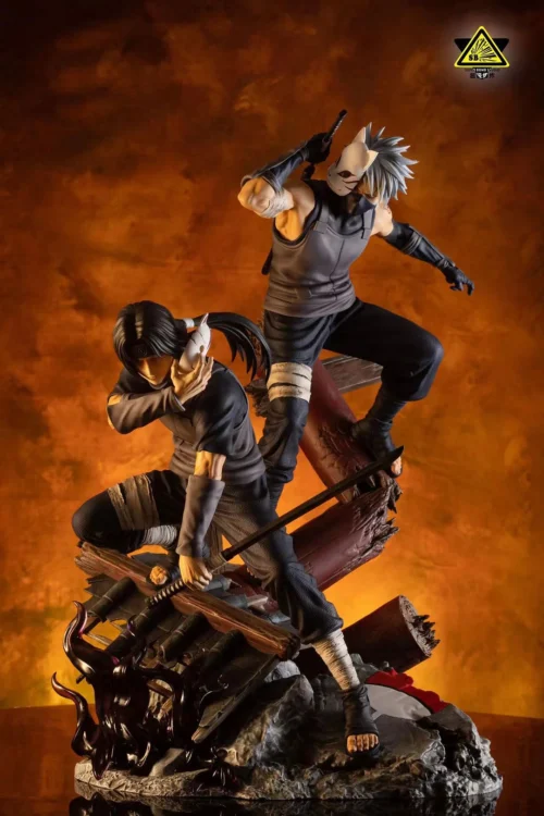 1/8 & 1/6 Scale The Anbu Itachi Uchiha & Kakashi Hatake - Naruto Resin Statue - Super Bomb Studio