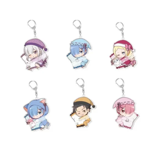 Characters of Re:Starting Life From Zero in a Different World Series Acrylic Key Chain - Free Shipping - Re:Starting Life From Zero in a Different World