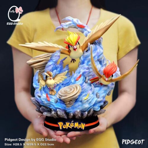 Evolution of Pidgeot - Pokemon Resin Statue - EGG Studios [In Stock] - Pokemon