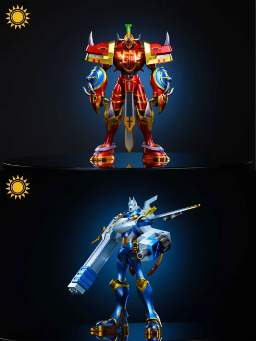 Kaiser Greymon & Magna Garurumon - Digimon Resin Statue - TaiYangMoWan Studio