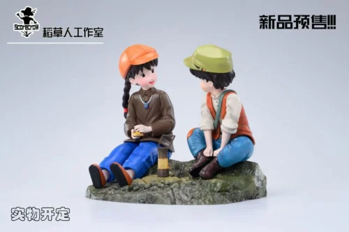 Next To The Oil Lamp Sheeta & Pazu - Laputa: Castle in the Sky Resin Statue - Scarecrow Studio
