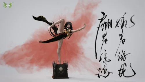 1/4 Scale Gentle Sheath - Original Design Resin Statue - BiHaiChaoSheng Studio