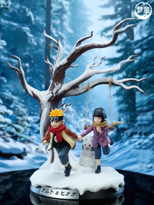 1/6 Scale Childhood Naruto Uzumaki & Hinata Hyuga - Naruto Resin Statue - MengTong Studio