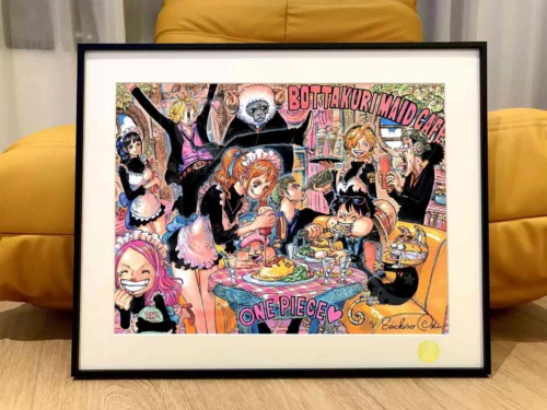 Black Heart Maid Cafe Decorative Painting - ONE PIECE - Xingkong Studio