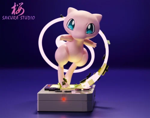Mew Debut with LED - Pokemon Resin Statue - SAKURA Studio