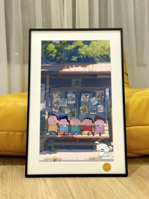 Kasukabe Defence Force at Bus Stop Decorative Painting - Crayon Shin-chan - Xingkong Studio