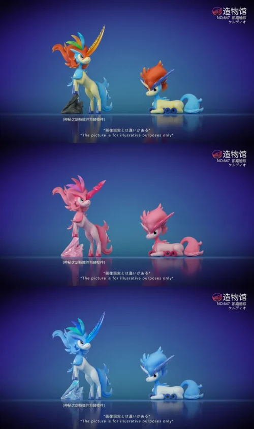 1/20 Scale World Zukan Keldeo Set - Pokemon Statue - ZaoWuGuan Studio