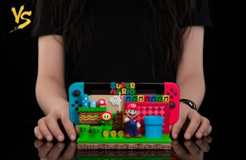 Mario Scene Stand for Switch - Super Mario Resin Statue - VS Studios