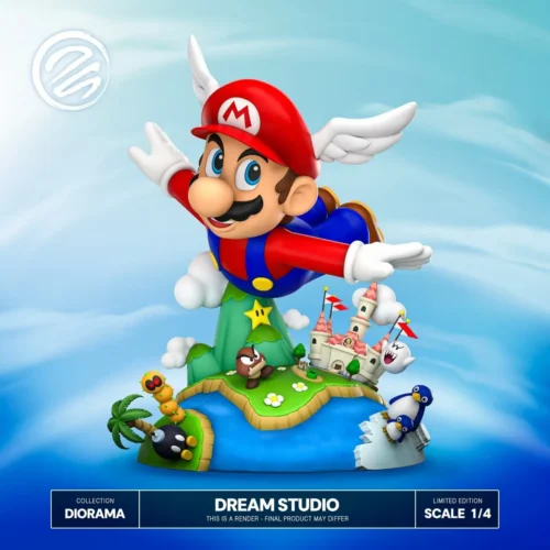 1/4 Scale Super Mario 64 - Super Mario Resin Statue - Dream-Studio