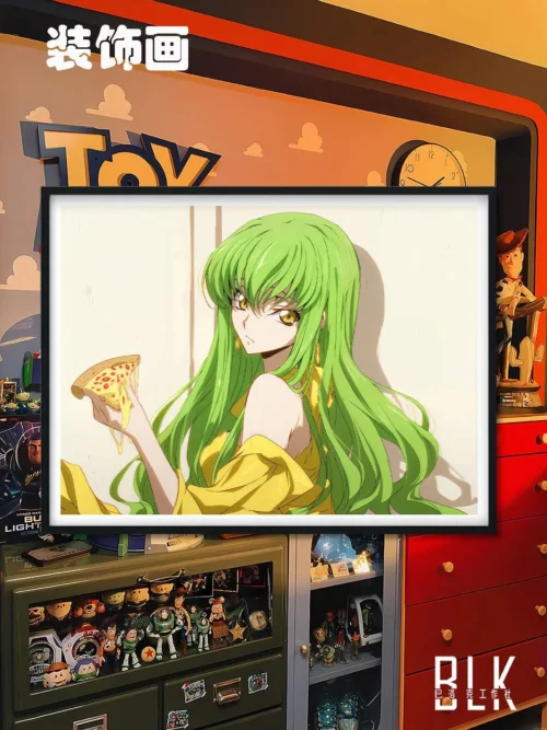 C.C. Decorative Painting & Fridge Magnet - Code Geass - BLK Studio