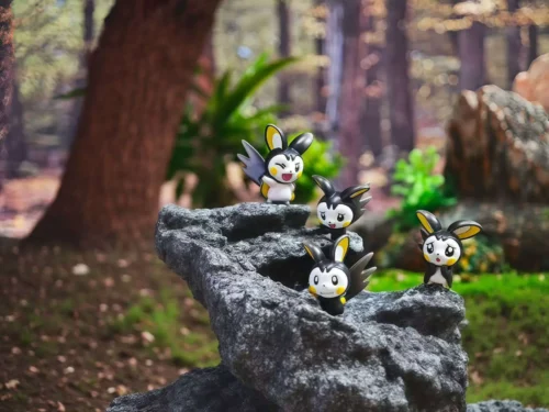 1/20 Scale World Zukan Emolga Set - Pokemon Statue - The Studio