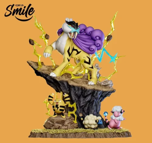 1/20 Scale World Zukan Ecology of Raikou - Pokemon Resin Statue - Smile Studio