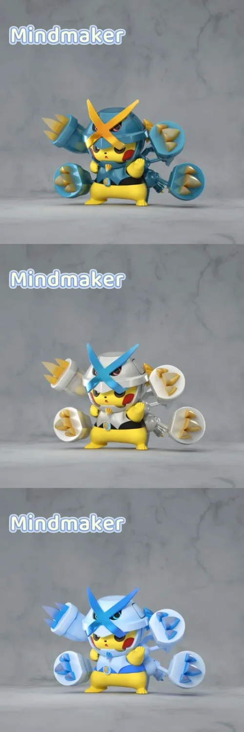 Mega Metagross Cosplay Pikachu - Pokemon Resin Statue - MindMaker Studio