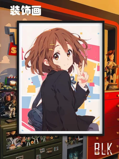 Yui Hirasawa Decorative Painting & Fridge Magnet - K-On! - BLK Studio